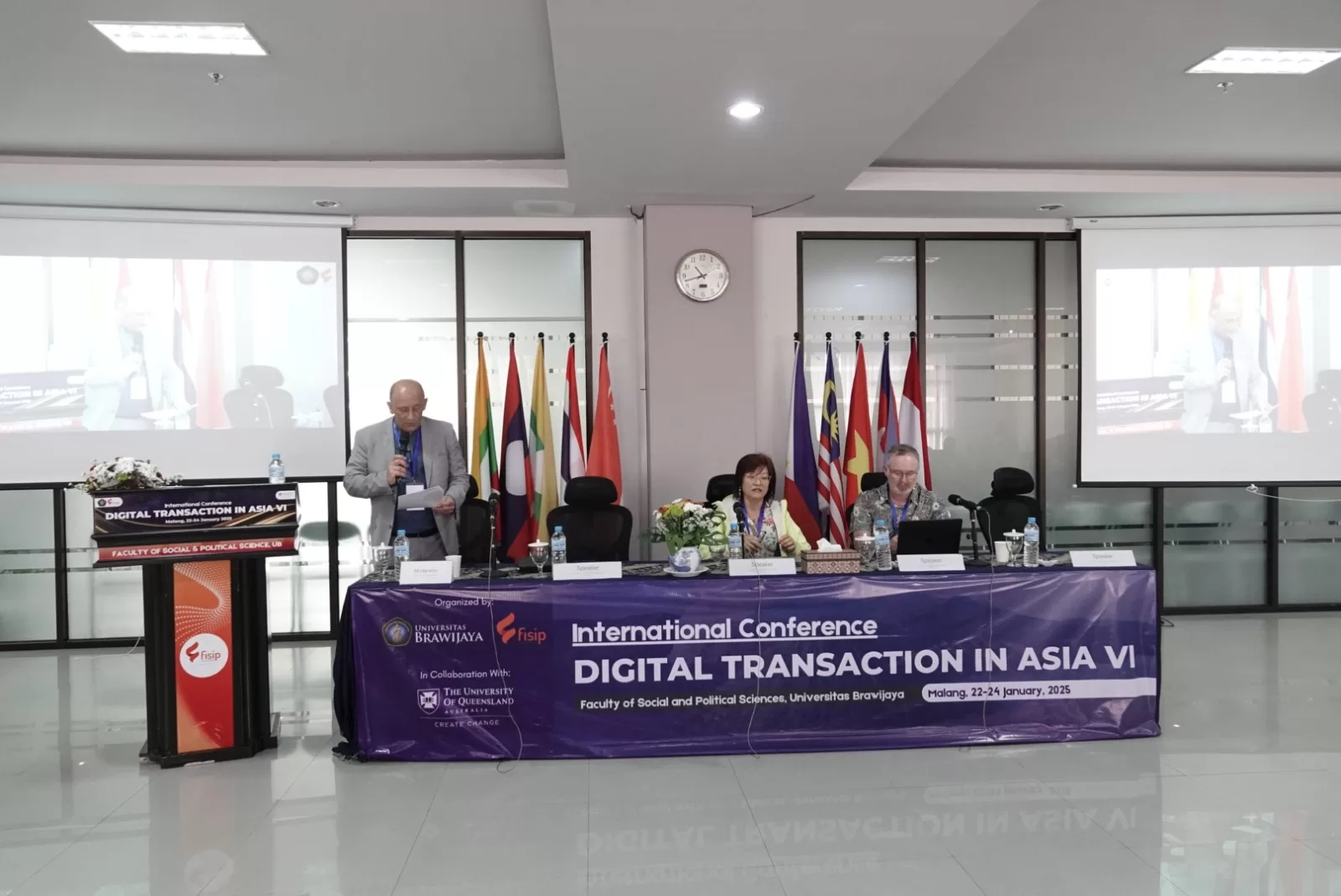 Dihadiri 10 Negara, FISIP UB dan The University of Queensland Gelar Konferensi Internasional “Digital Transaction in Asia VI”