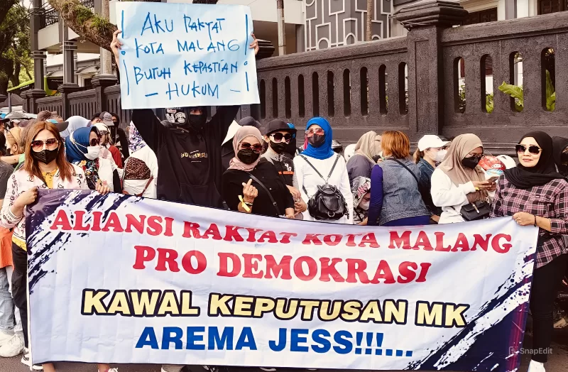 Aksi Damai di Depan DPRD Kota Malang: Pesan Harmoni Menjelang Putusan MK Pilkada