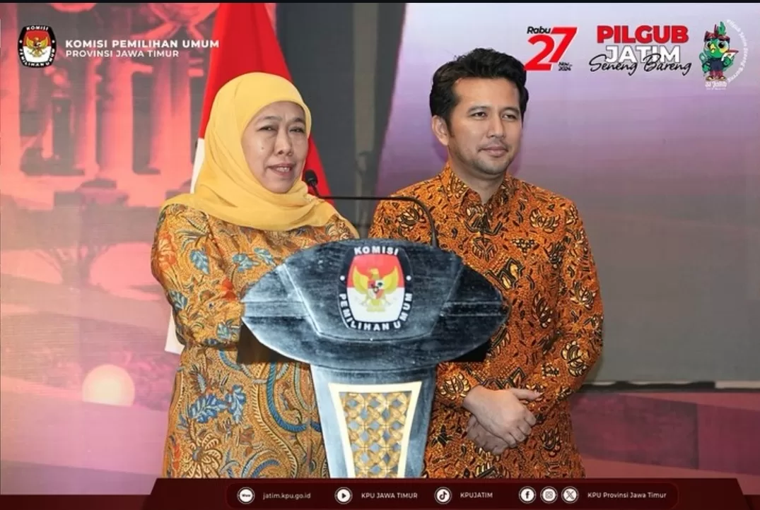 Resmi! KPU Jatim Tetapkan Khofifah-Emil, Masyarakat Diminta Kawal Kepemimpinan