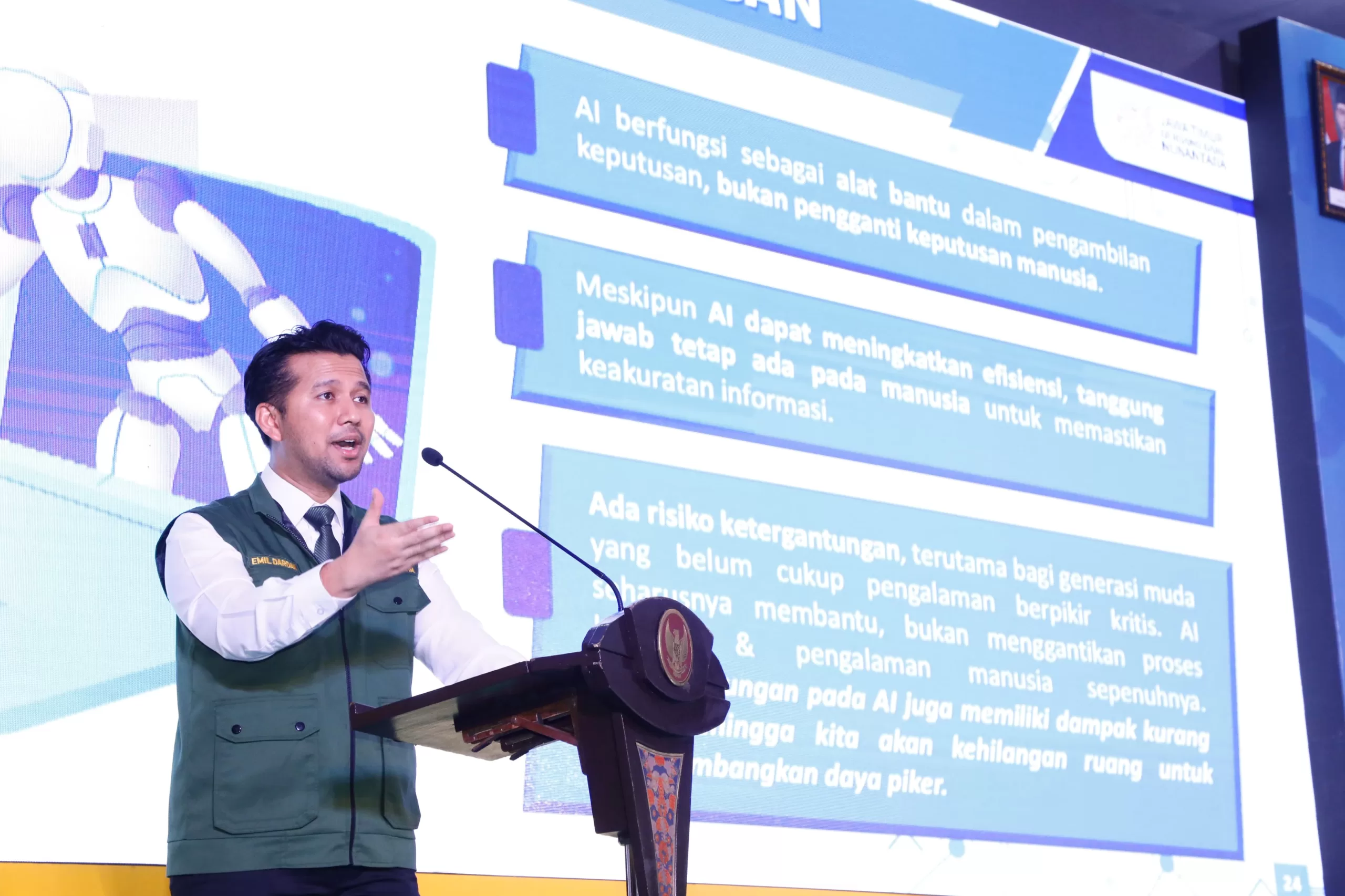 Wagub Emil Dardak Dorong Pemprov Jatim Maksimalkan AI untuk Tingkatkan Layanan Publik