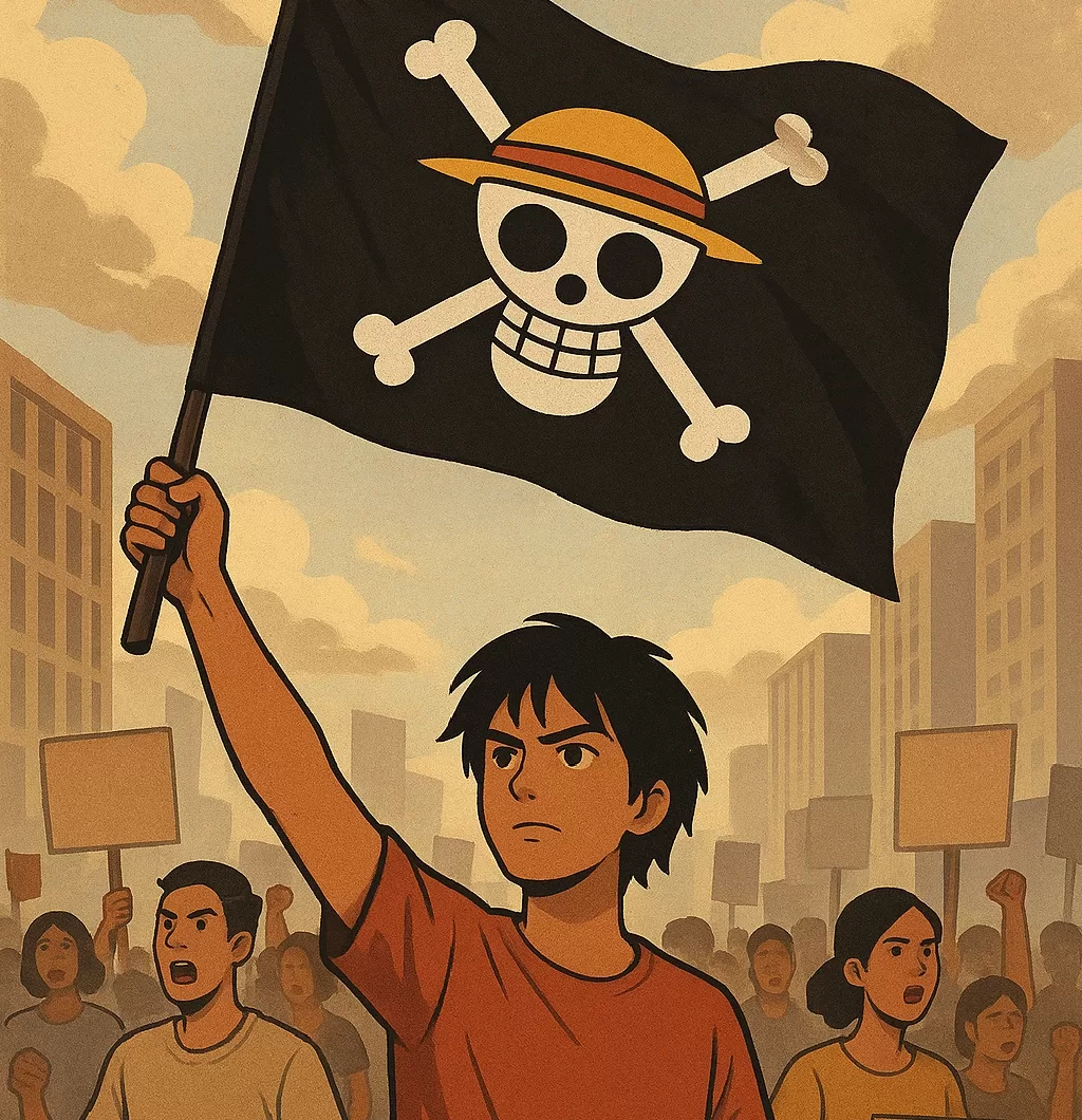 Ketika Topi Jerami Turun ke Jalan: Cerita di Balik Bendera One Piece yang Jadi Nafas Baru Aksi Gen Z