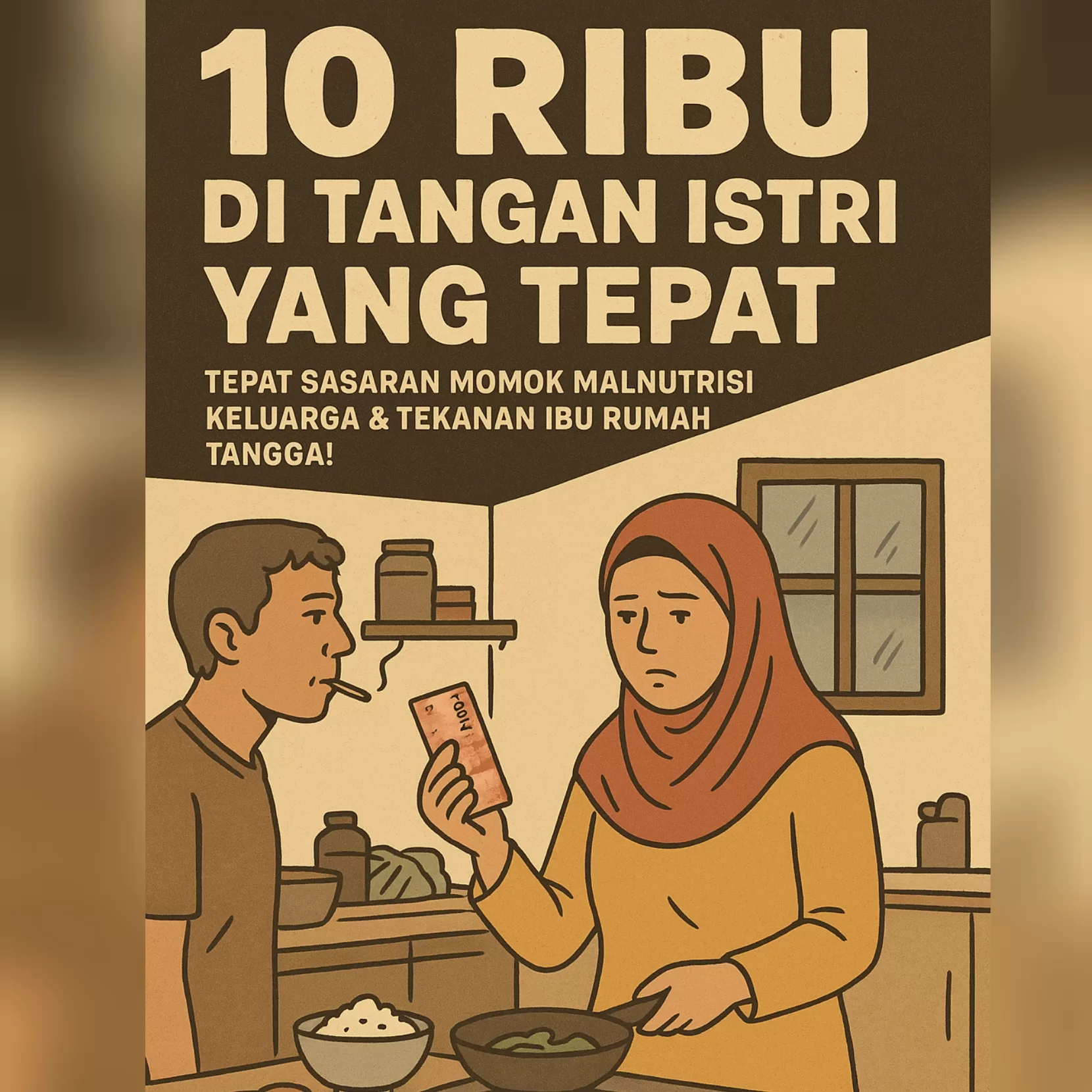’10 Ribu di Tangan Istri yang Tepat’, Tepat Sasaran Momok Malnutrisi Keluarga & Tekanan Ibu Rumah Tangga