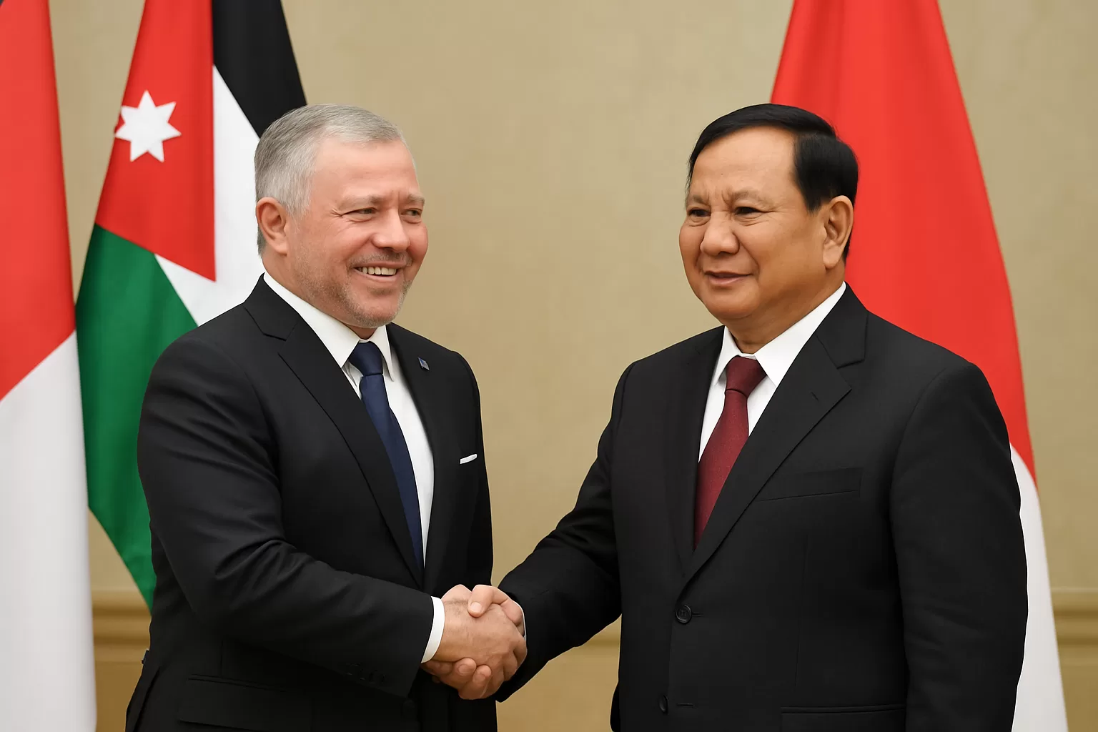 Raja Yordania Abdullah II Kenang “Persaudaraan Panjang” dengan Prabowo dalam Pertemuan Bilateral di Jakarta