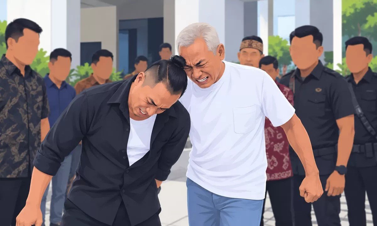 Dua Tandukan Pak Dur Lukai Bibir Anggota DPRD Kabupaten Malang Zulham Mubarok